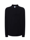 MEN’S REGULAR LONG SLEEVE POLO SHIRT - BK / XS