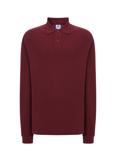 MEN’S REGULAR LONG SLEEVE POLO SHIRT - BU / S