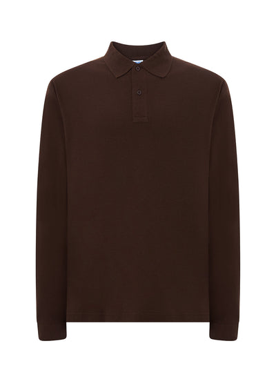MEN’S REGULAR LONG SLEEVE POLO SHIRT - CH / S