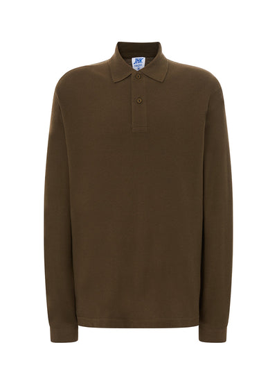 MEN’S REGULAR LONG SLEEVE POLO SHIRT - KH / S