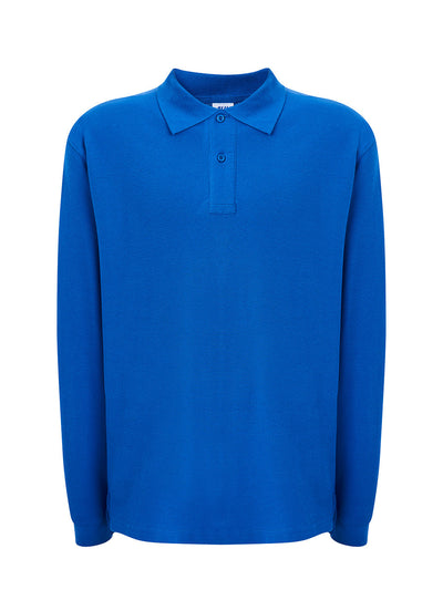MEN’S REGULAR LONG SLEEVE POLO SHIRT - RB / XS
