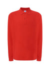 MEN’S REGULAR LONG SLEEVE POLO SHIRT - RD / XS