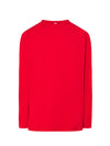 MEN’S REGULAR LONG SLEEVE T-SHIRT - RD / XS