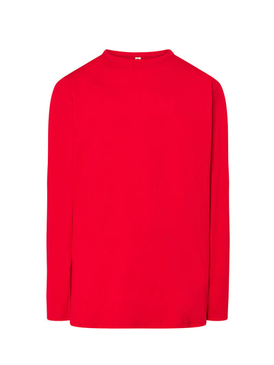 MEN’S REGULAR LONG SLEEVE T-SHIRT - RD / XS