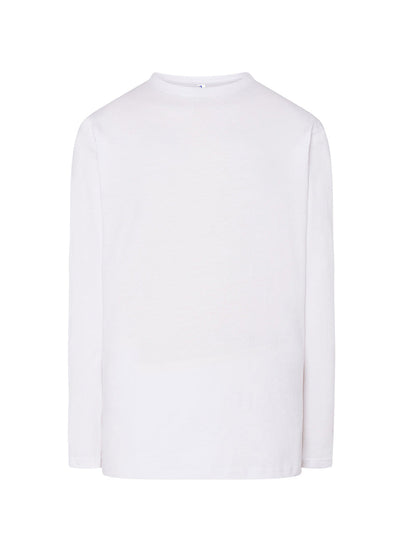 MEN’S REGULAR LONG SLEEVE T-SHIRT - WH / XS