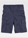 MULTI-POCKET BERMUDA SHORTS - Marine / S