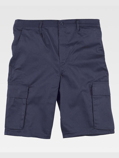 MULTI-POCKET BERMUDA SHORTS - Marine / S