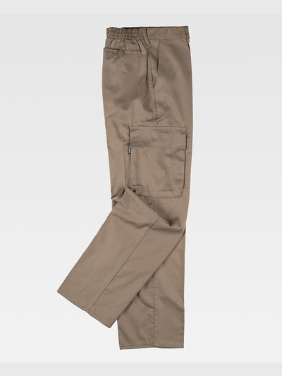 MULTI-POCKET WORK TROUSERS - Beige / S