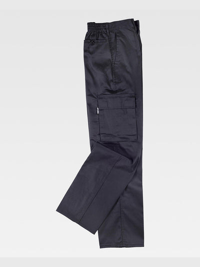 MULTI-POCKET WORK TROUSERS - Black / S