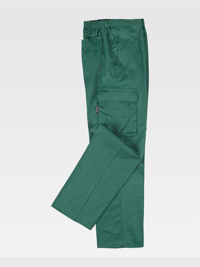 MULTI-POCKET WORK TROUSERS - Green / S