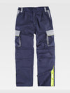 MULTI-POCKET WORK TROUSERS KNEE PROTECTION REINFORCEMENTS IN THE BUTTOCKS - Marine / M