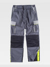 MULTI-POCKET WORK TROUSERS KNEE PROTECTION REINFORCEMENTS IN THE BUTTOCKS - Dark Grey / M