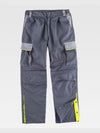 MULTI-POCKET WORK TROUSERS KNEE PROTECTION REINFORCEMENTS IN THE BUTTOCKS - Dark Gray/Gray / M