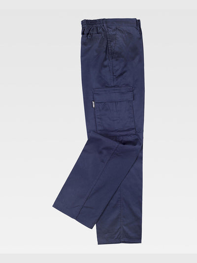 MULTI-POCKET WORK TROUSERS - Marine / S