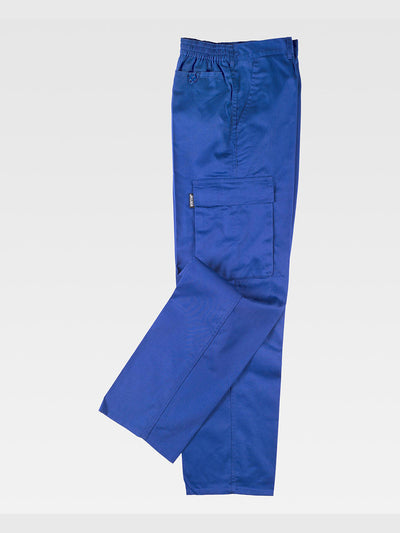 MULTI-POCKET WORK TROUSERS - Royal Blue / S