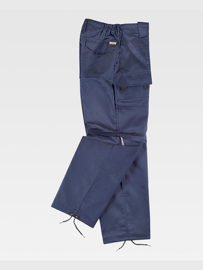 MULTI-POCKET WORK TROUSERS WITH DETACHABLE LEGS - Marine / S