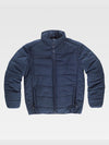 PADDED JACKET WITH DISAPPEARING HOOD - Marine / S
