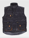 PADDED MULTI-POCKET VEST - Black / S