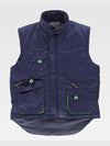 PADDED MULTI-POCKET VEST - Marine / S