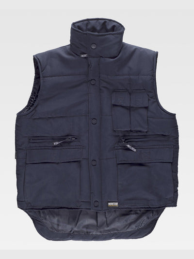 PADDED MULTI-POCKET VEST - Marine / S