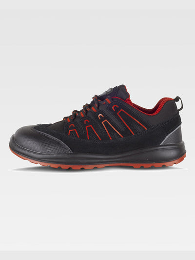 S1P SRC WORK SHOE - Black/Red / XS