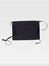 SHORT FRENCH APRON - Black / XS