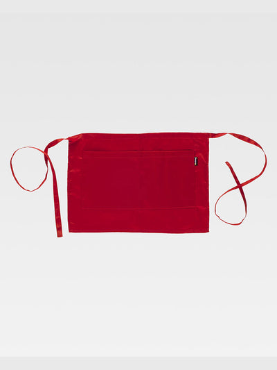 SHORT FRENCH APRON - Red / XS