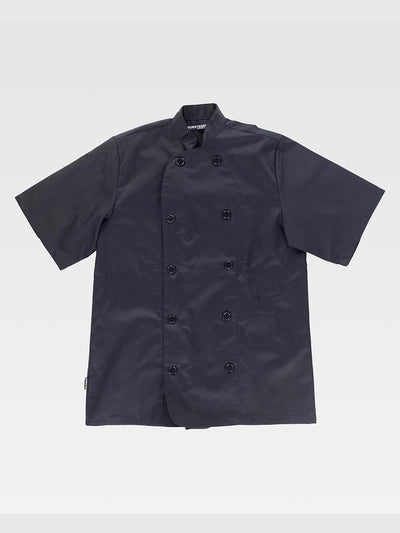 SHORT SLEEVE CHEF JACKET - Black / S