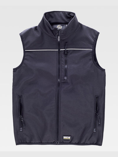 SOFTSHELL VEST - Black / S
