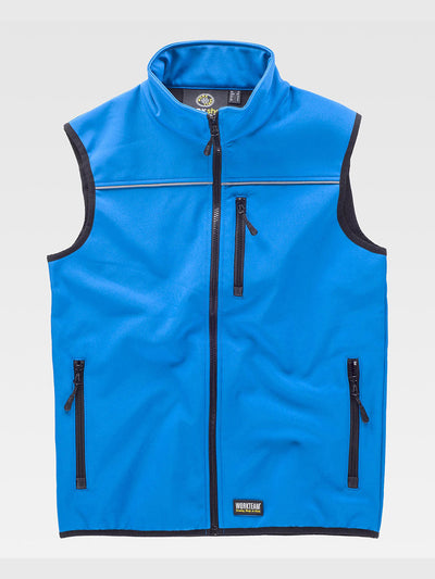 SOFTSHELL VEST - Blue / S