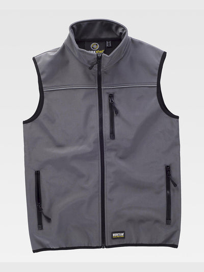 SOFTSHELL VEST - Dark Gray / S