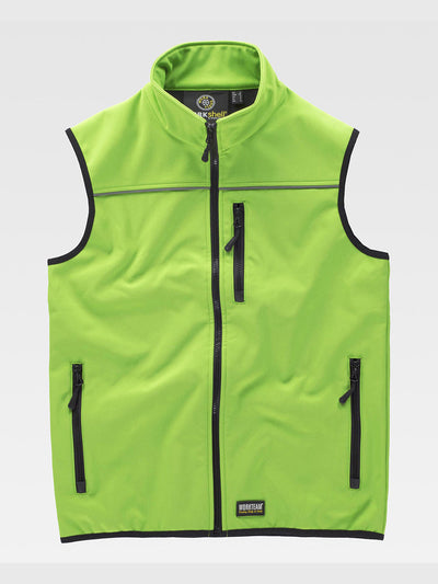 SOFTSHELL VEST - Lime / S
