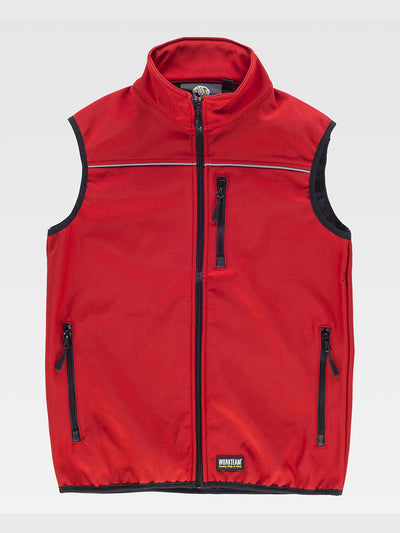 SOFTSHELL VEST - Red / S
