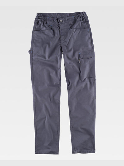 STRETCH WORK TROUSERS - Dark Gray / S