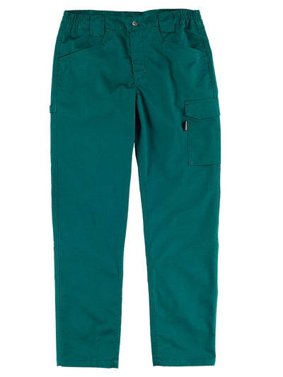 STRETCH WORK TROUSERS - Green / S