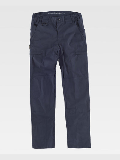 STRETCH WORK TROUSERS - Marine / S