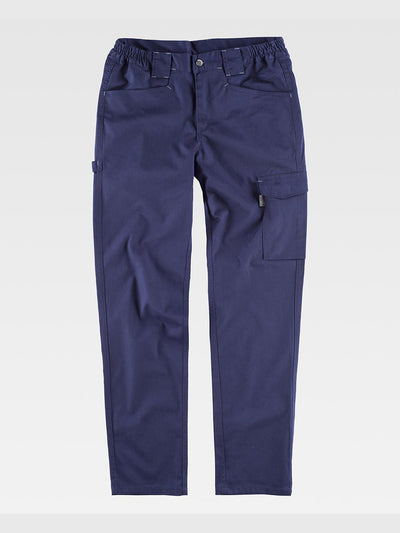STRETCH WORK TROUSERS - Marine / S