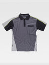 TECHNICAL SHORT SLEEVE POLO SHIRT - Dark Grey / M