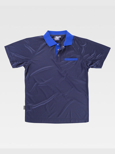 TECHNICAL SHORT SLEEVE UNISEX POLO SHIRT - Marine/Royal Blue / S