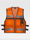 UNISEX MULTI-POCKET VEST - Orange / XS