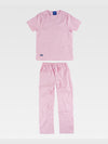 UNISEX SET WITH JACKET + TROUSERS IN STRETCH FABRIC - Light Pink / XS
