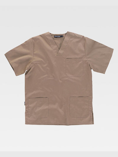 UNISEX SHORT SLEEVE JACKET - Beige / XS