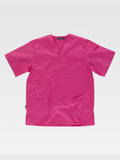 UNISEX SHORT SLEEVE JACKET - Pink / XS
