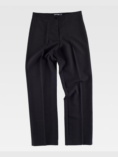 WOMEN’S TROUSERS WITH BELT AND PENCES - Black / S