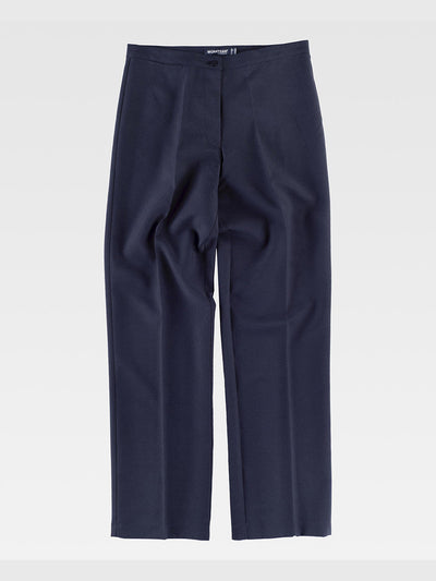 WOMEN’S TROUSERS WITH BELT AND PENCES - Marine / XS