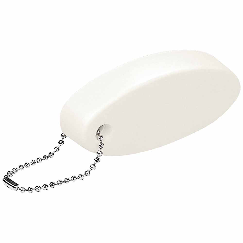 Oval floating key holder. Size 8,5 x 3,5 x 2 cm
