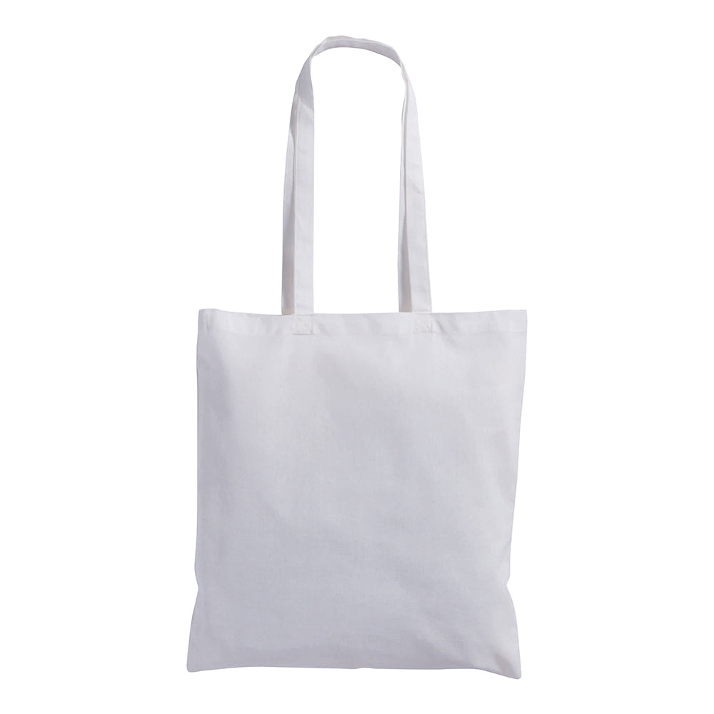 280 g/m2 canvas shopping bag, long handles. Product size 38 X 42 CM