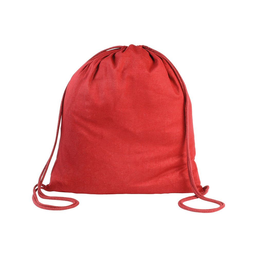 95 g/m2 cotton backpack with drawstring closure