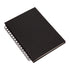 Ring notebook with soft-touch covers in resistant, rigid recycled cardboard in a wide range of tones