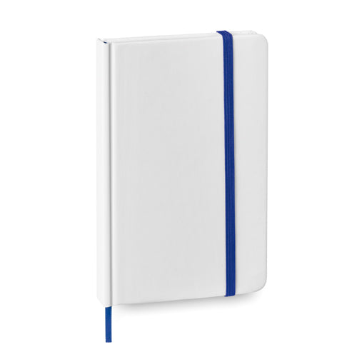 Notepad with soft-touch covers in resistant cardboard with an elegant white finish